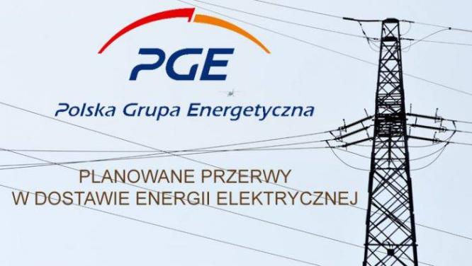 Planowane wyłączenia energii elektrycznej